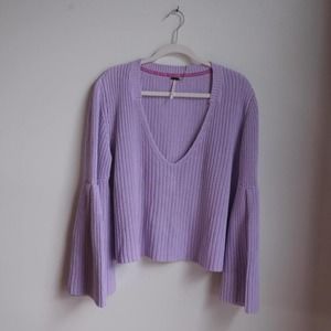 Free people lavender sweater large